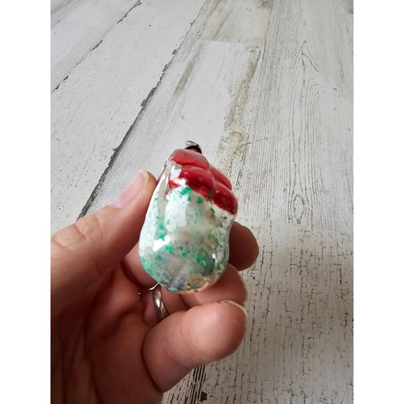 Vintage mushroom Mercury glass ornament Xmas tree mini - Picture 7 of 7